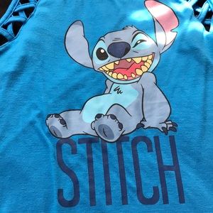 Blue stitch tee